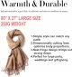 Women's Scarf Shawls and Wraps for Evening Dresses Travel Office Winter Cashmere Feel Large Scarves