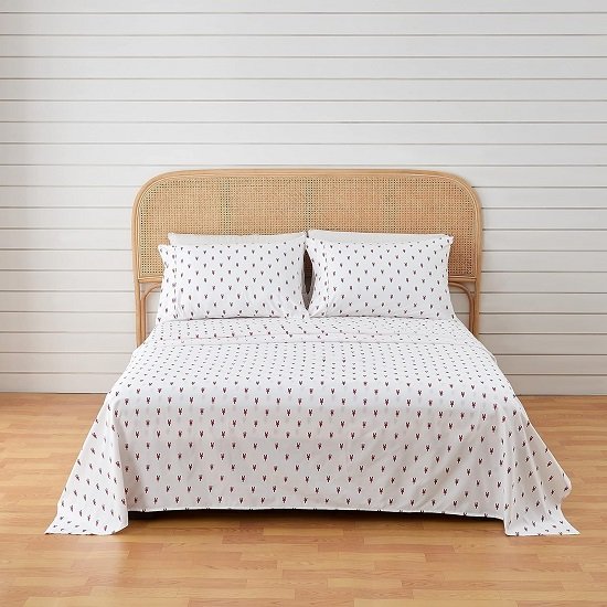 4-Piece Coastal Lightweight Microfiber Full Sheet Set. Wrinkle Resistant, Comfortable, Soft, All Season Bed Sheets.