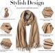 Women's Scarf Shawls and Wraps for Evening Dresses Travel Office Winter Cashmere Feel Large Scarves