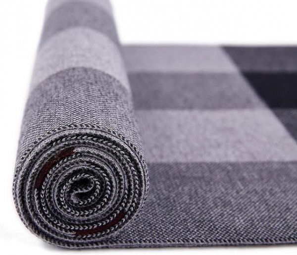 Men's Winter Cashmere Feel  Wool Soft Warm Knitted Scarf